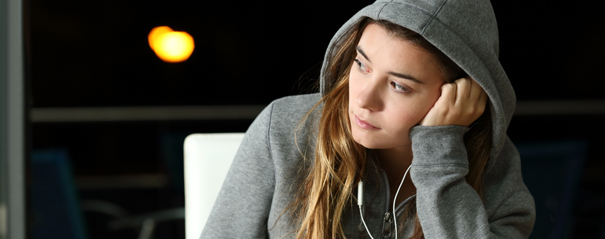 Depressed teen